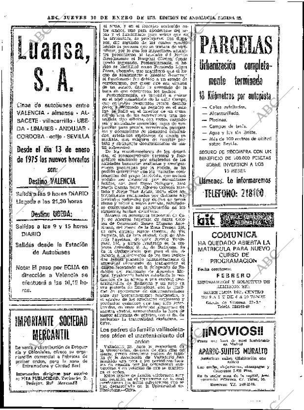 ABC SEVILLA 30-01-1975 página 22