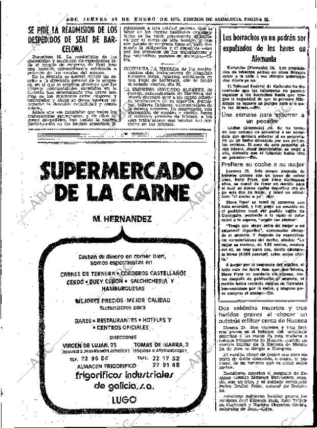 ABC SEVILLA 30-01-1975 página 25