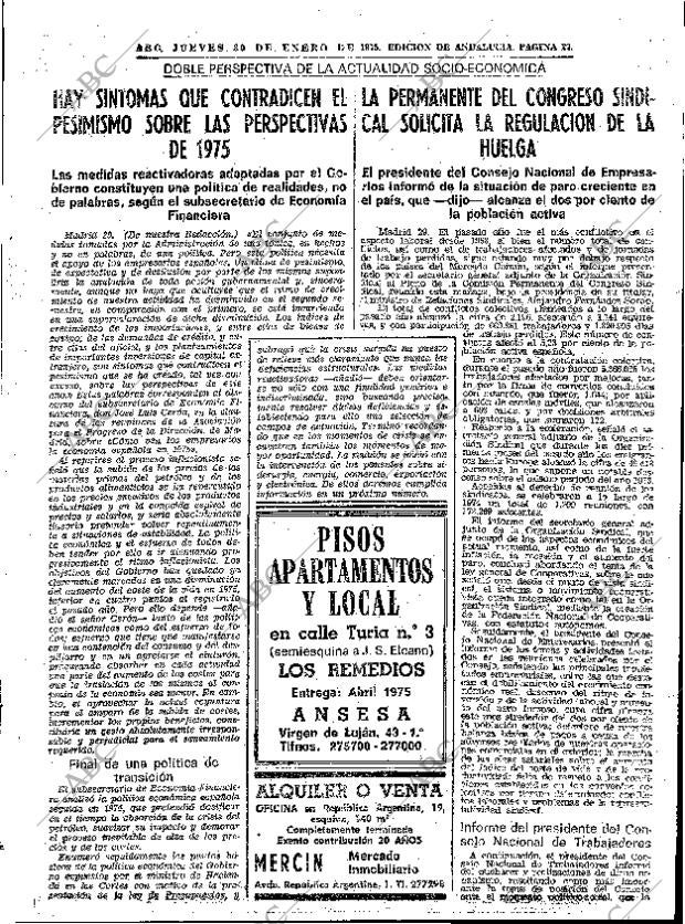 ABC SEVILLA 30-01-1975 página 27