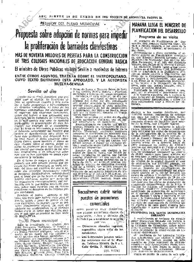 ABC SEVILLA 30-01-1975 página 33