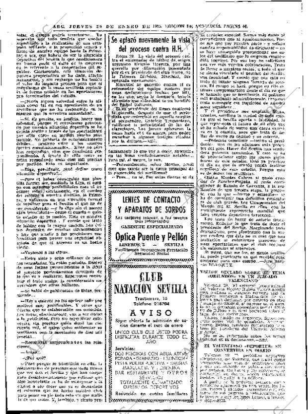 ABC SEVILLA 30-01-1975 página 44