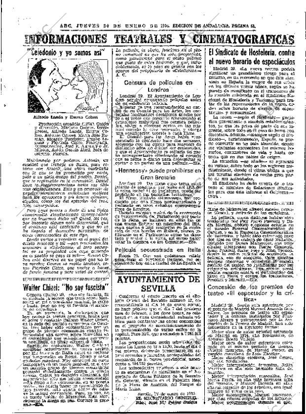 ABC SEVILLA 30-01-1975 página 51