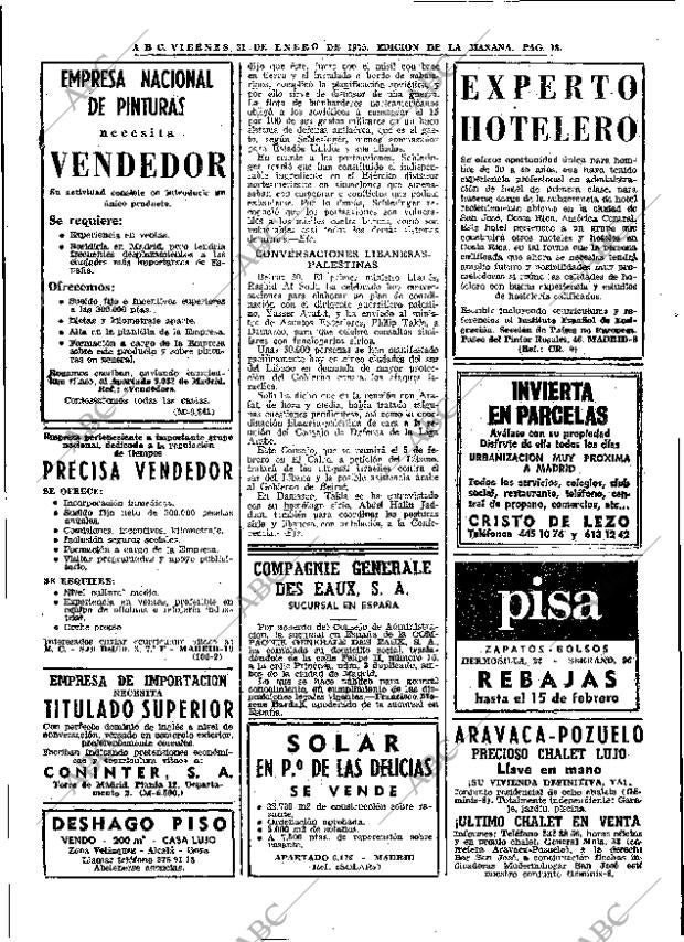 ABC MADRID 31-01-1975 página 18