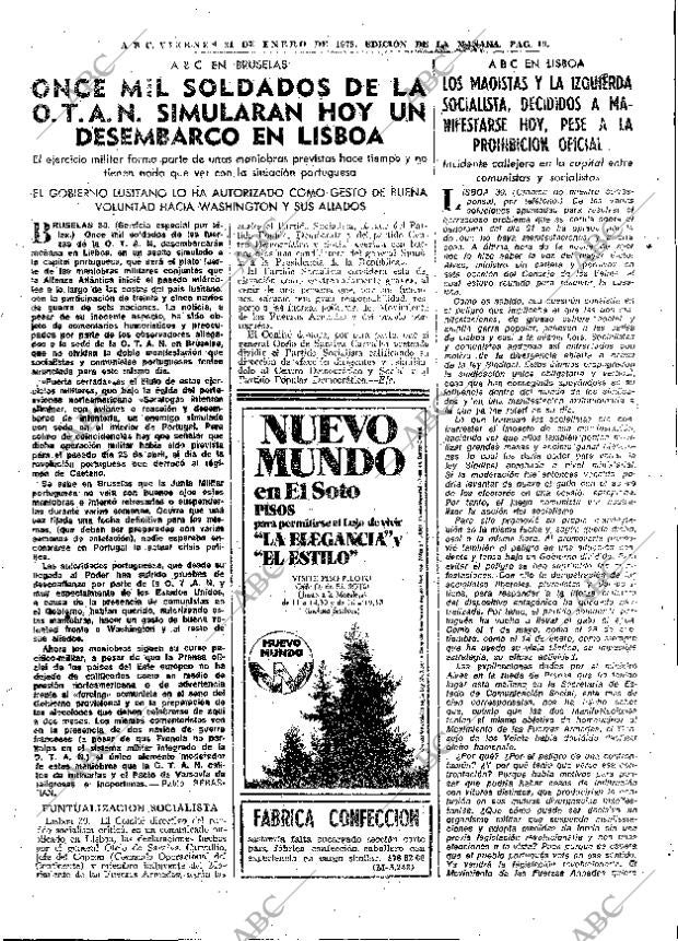 ABC MADRID 31-01-1975 página 19