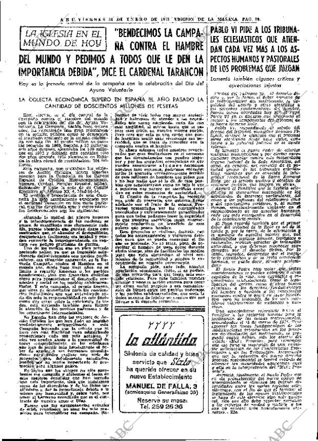 ABC MADRID 31-01-1975 página 29