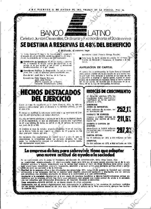 ABC MADRID 31-01-1975 página 44