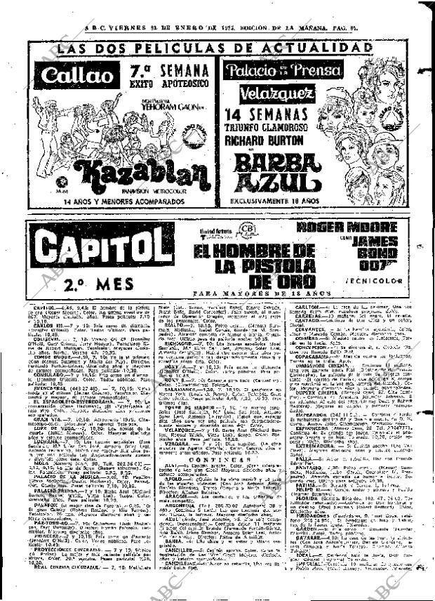 ABC MADRID 31-01-1975 página 67
