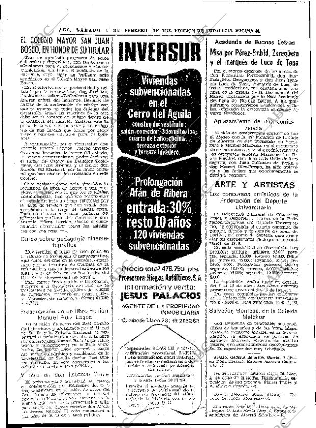 ABC SEVILLA 01-02-1975 página 44