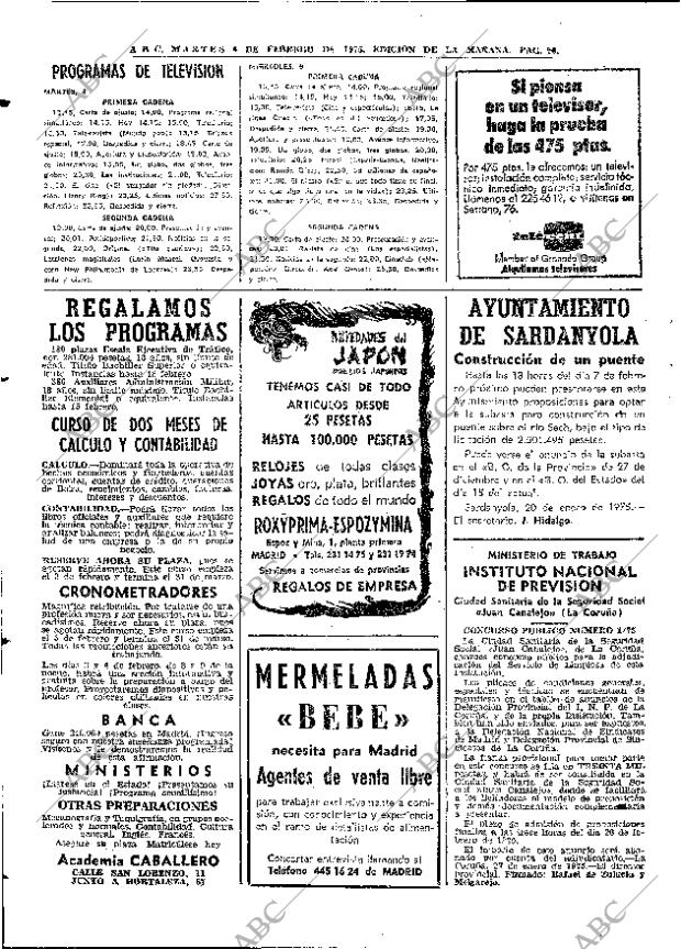 ABC MADRID 04-02-1975 página 88