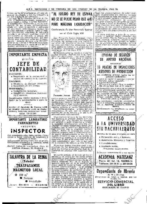 ABC MADRID 05-02-1975 página 28