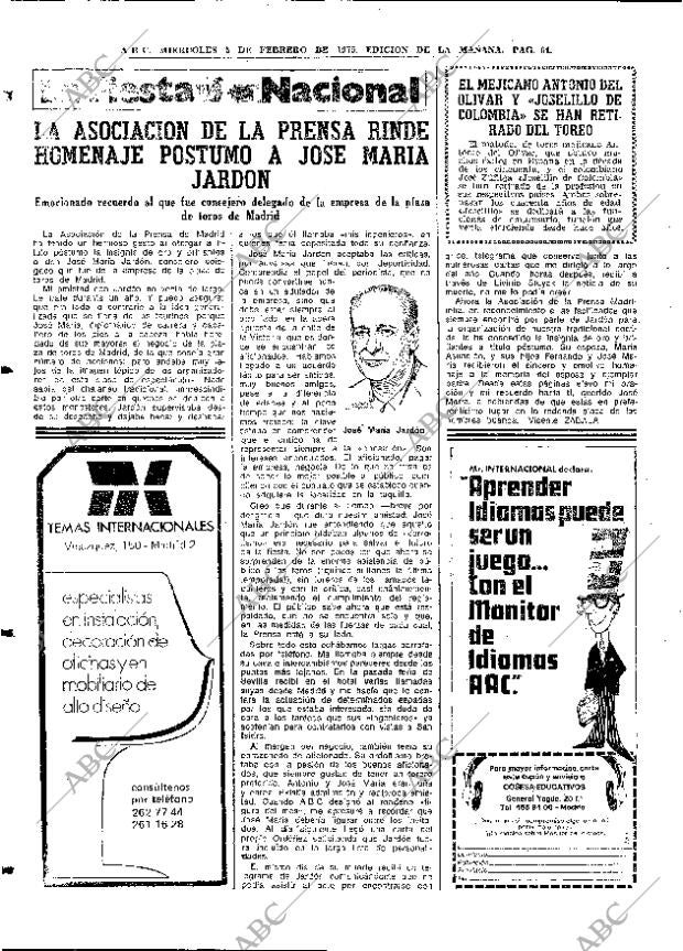 ABC MADRID 05-02-1975 página 64