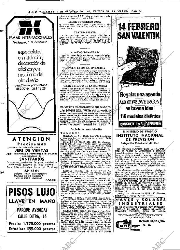 ABC MADRID 07-02-1975 página 64