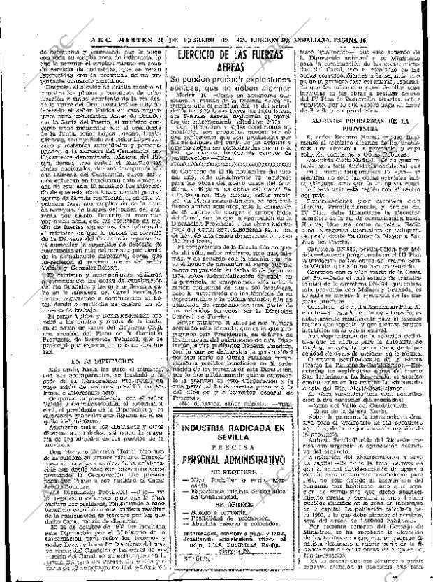 ABC SEVILLA 11-02-1975 página 16