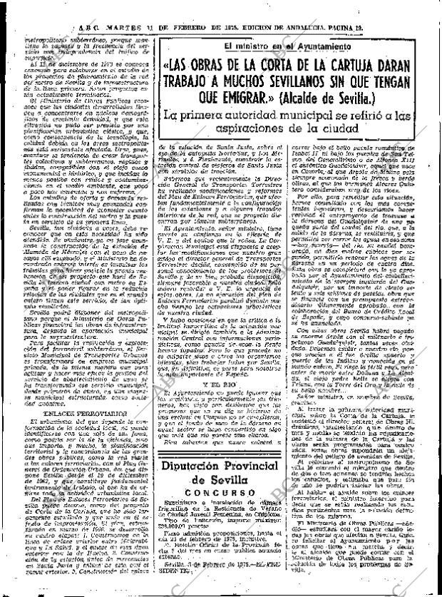 ABC SEVILLA 11-02-1975 página 19