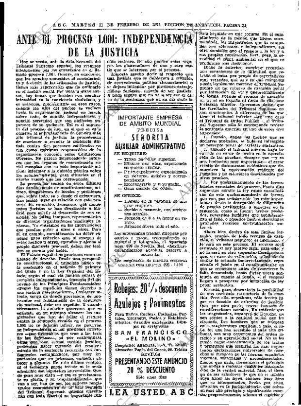 ABC SEVILLA 11-02-1975 página 25