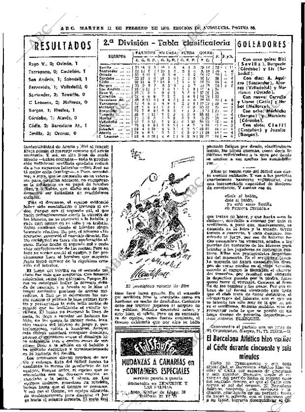 ABC SEVILLA 11-02-1975 página 50