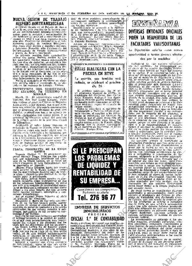 ABC MADRID 12-02-1975 página 19