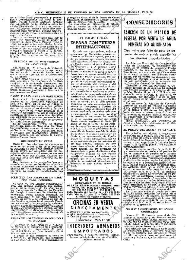 ABC MADRID 12-02-1975 página 20