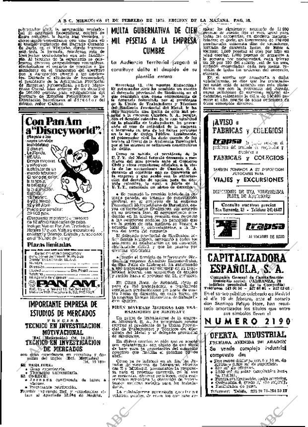 ABC MADRID 12-02-1975 página 38