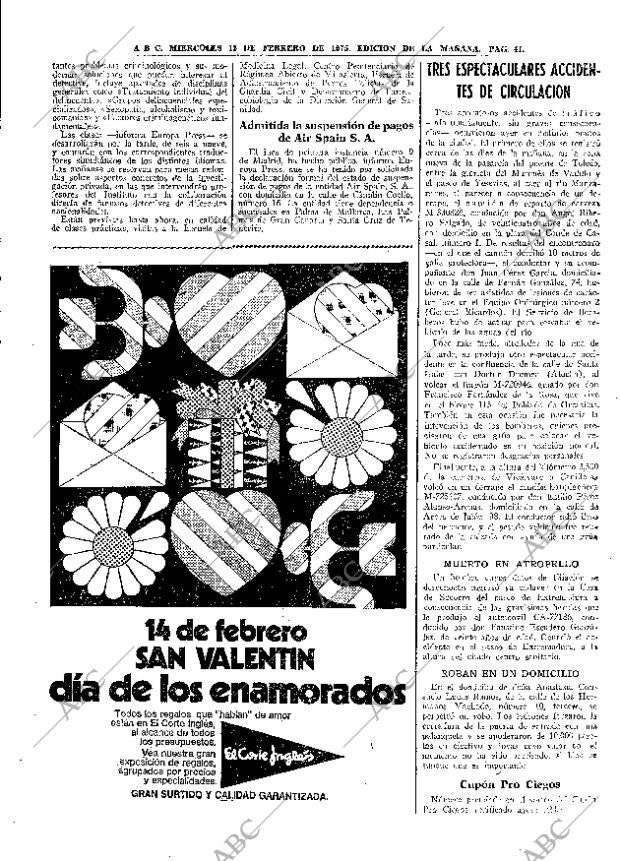 ABC MADRID 12-02-1975 página 41