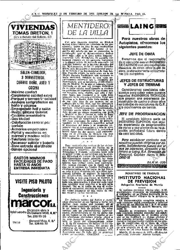 ABC MADRID 12-02-1975 página 42