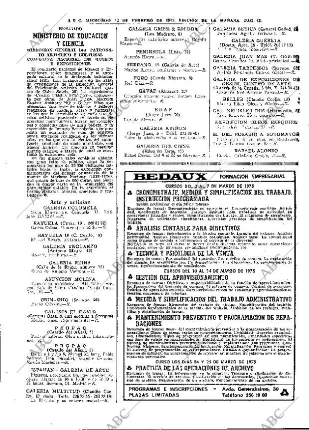 ABC MADRID 12-02-1975 página 45