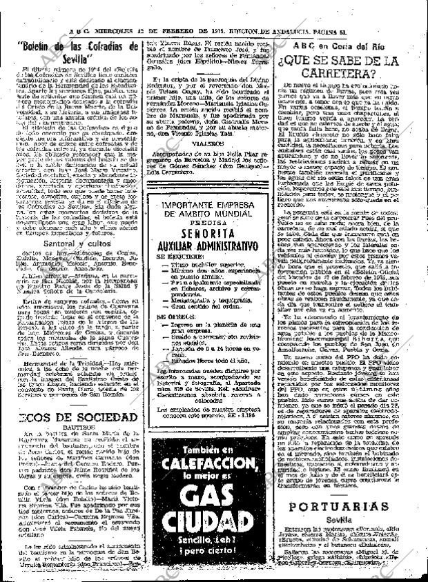 ABC SEVILLA 12-02-1975 página 51