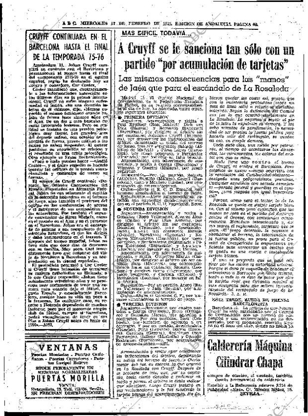 ABC SEVILLA 12-02-1975 página 60