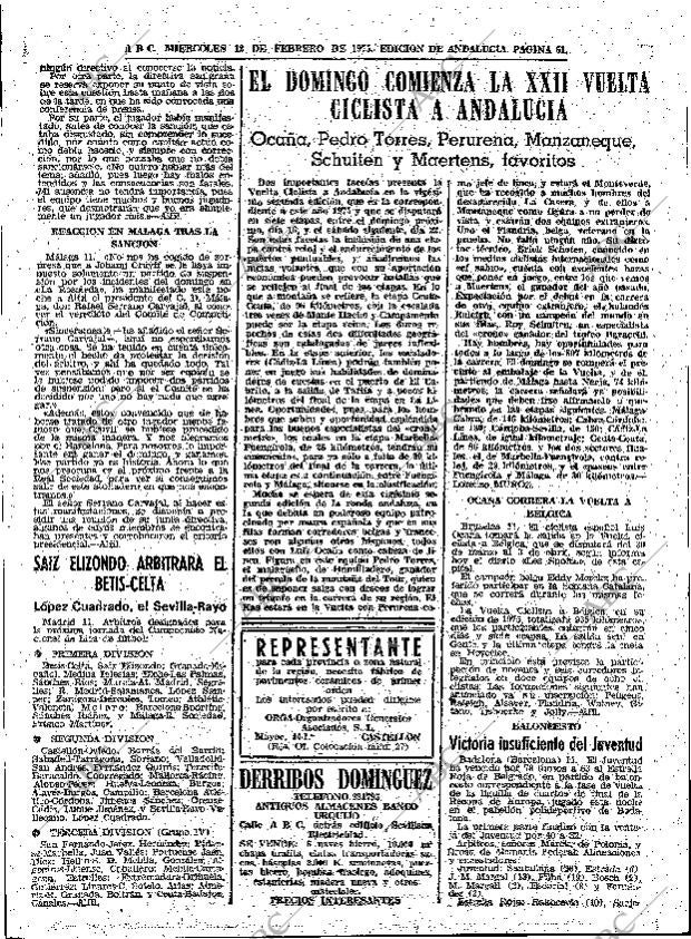 ABC SEVILLA 12-02-1975 página 61