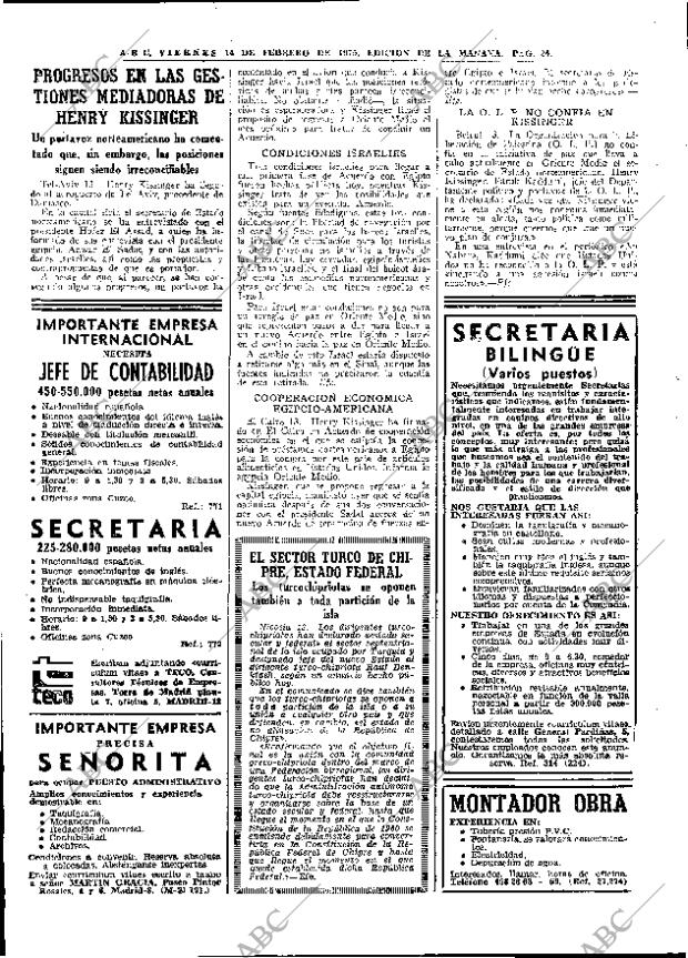 ABC MADRID 14-02-1975 página 20