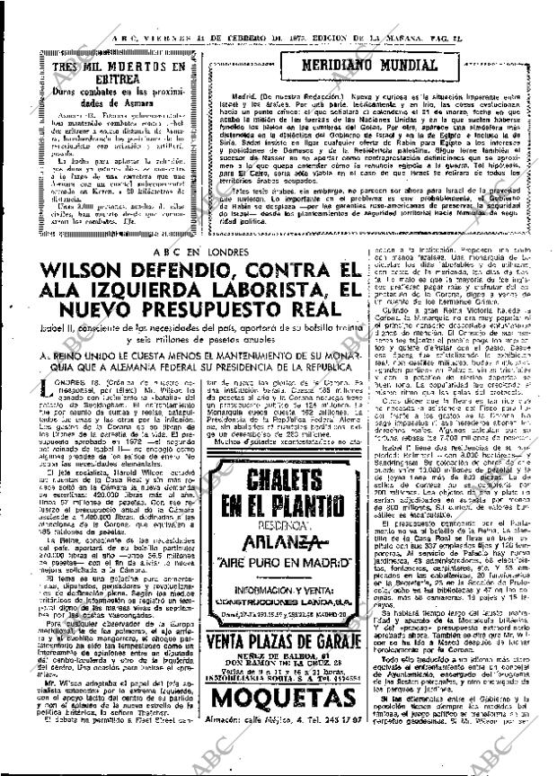 ABC MADRID 14-02-1975 página 21