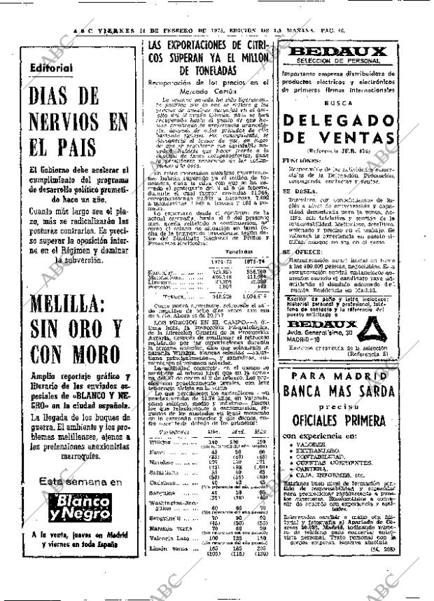 ABC MADRID 14-02-1975 página 46