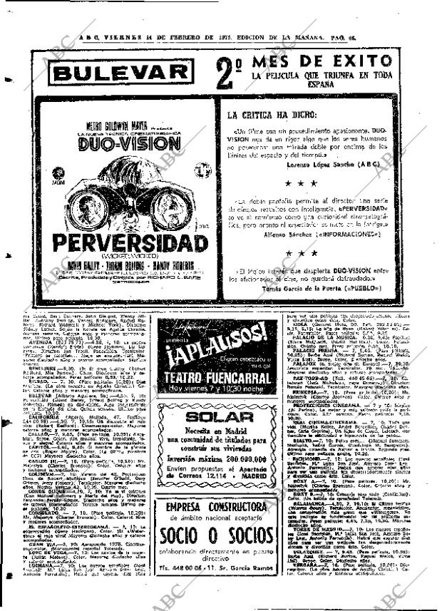 ABC MADRID 14-02-1975 página 66