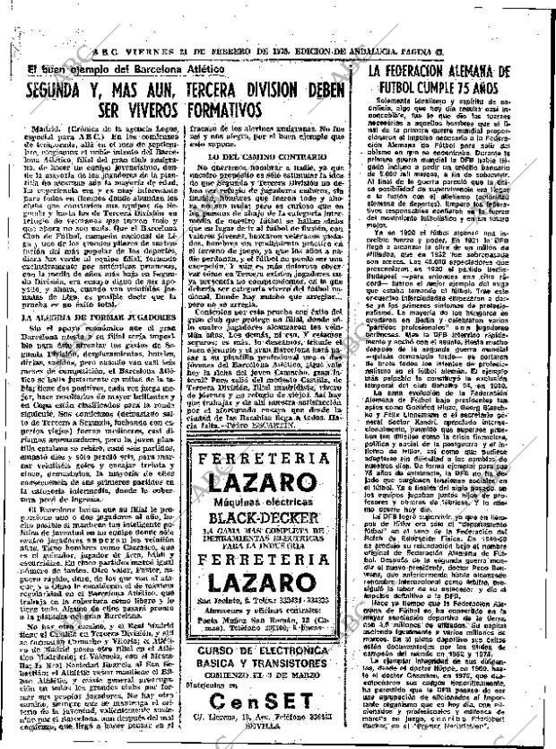 ABC SEVILLA 21-02-1975 página 43