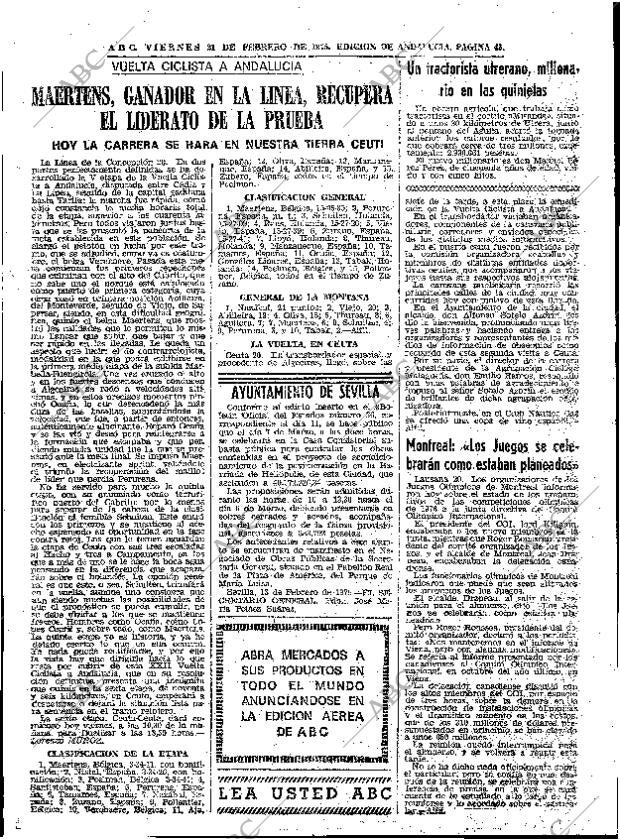 ABC SEVILLA 21-02-1975 página 45