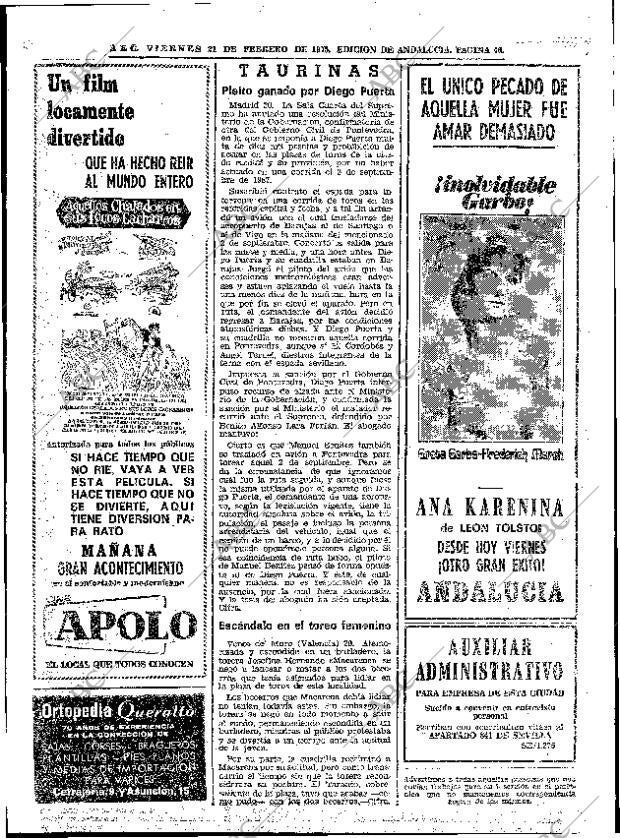 ABC SEVILLA 21-02-1975 página 46