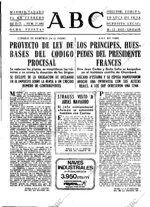 ABC MADRID 22-02-1975 página 25