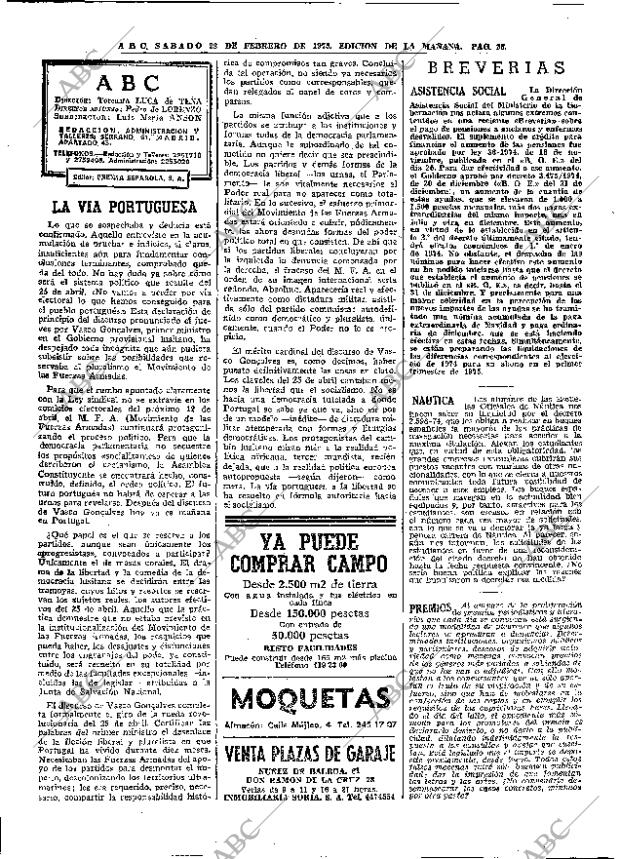 ABC MADRID 22-02-1975 página 26