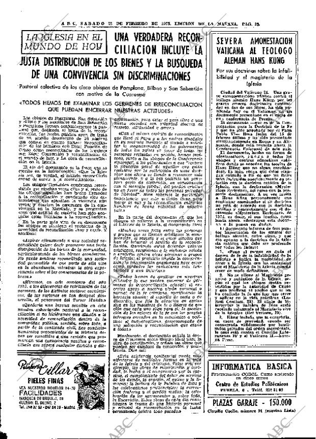 ABC MADRID 22-02-1975 página 39