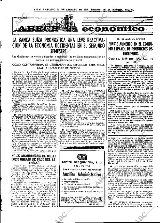 ABC MADRID 22-02-1975 página 61