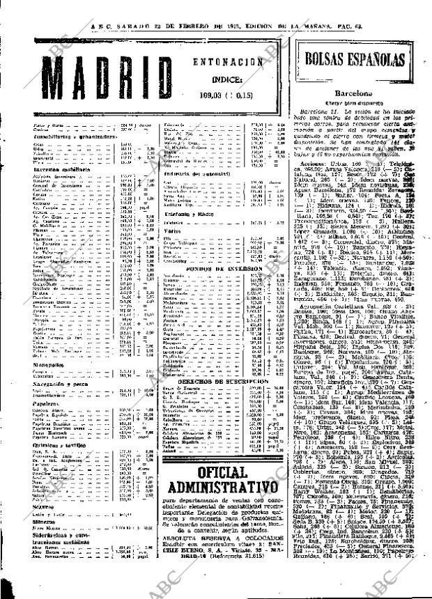 ABC MADRID 22-02-1975 página 65