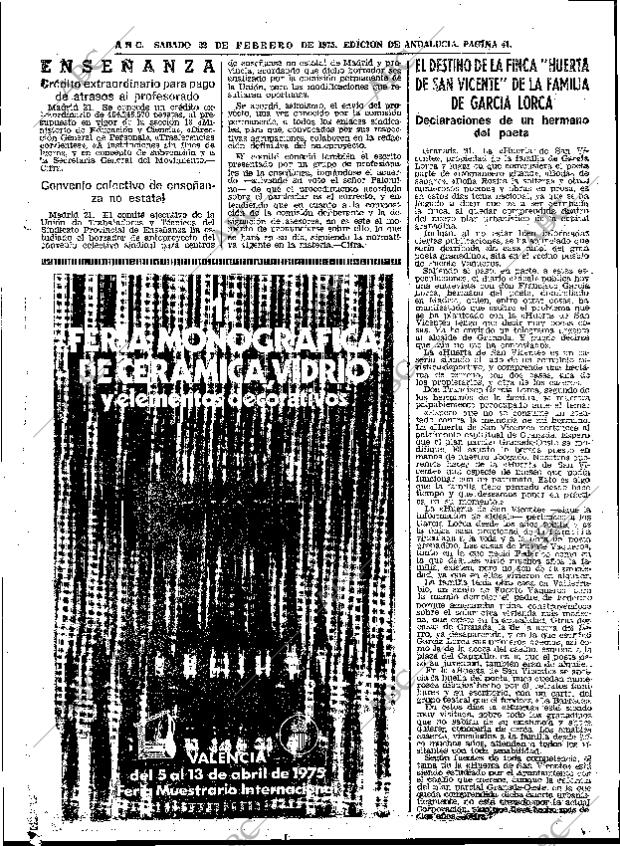 ABC SEVILLA 22-02-1975 página 41