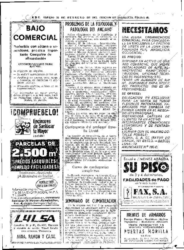 ABC SEVILLA 22-02-1975 página 42