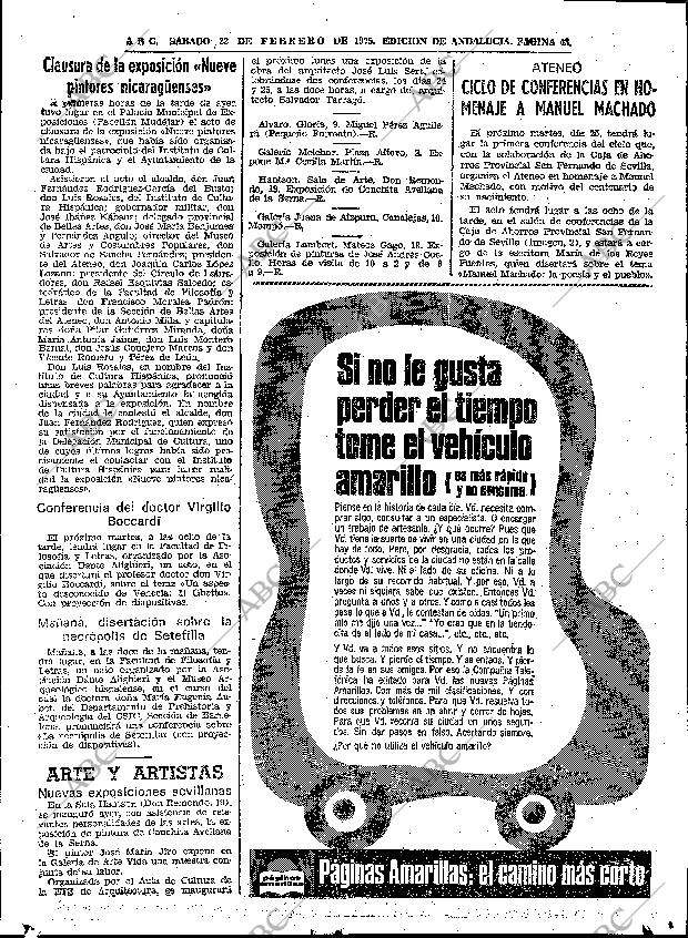 ABC SEVILLA 22-02-1975 página 43