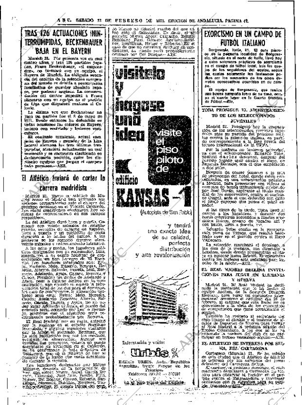 ABC SEVILLA 22-02-1975 página 47