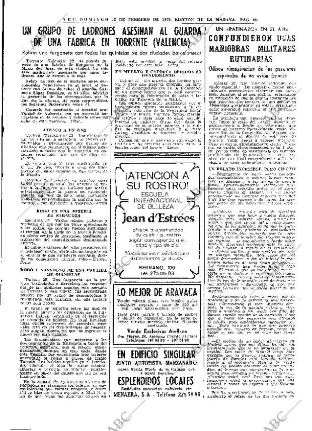 ABC MADRID 23-02-1975 página 17