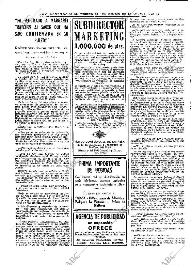 ABC MADRID 23-02-1975 página 22