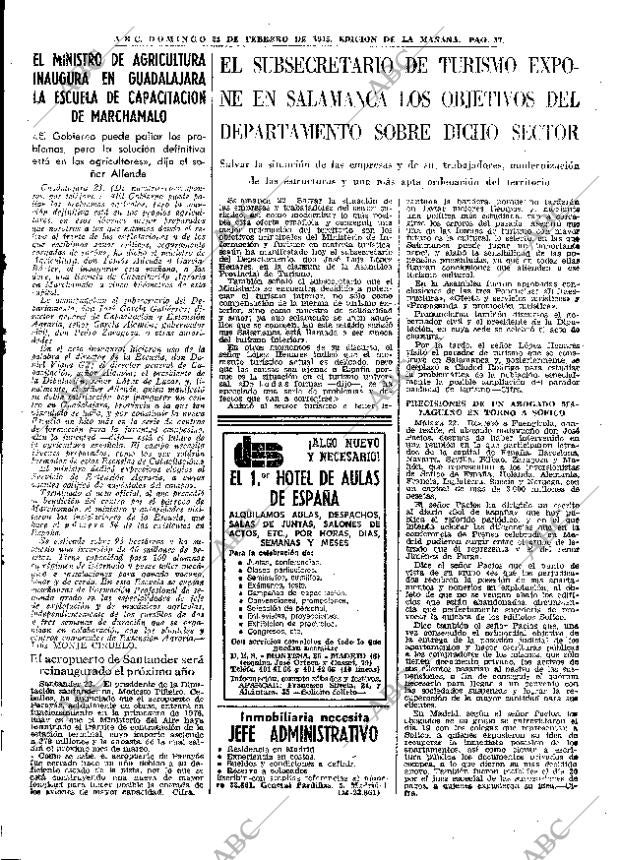 ABC MADRID 23-02-1975 página 23