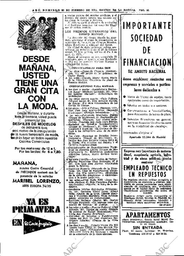 ABC MADRID 23-02-1975 página 32