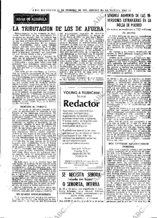 ABC MADRID 23-02-1975 página 39